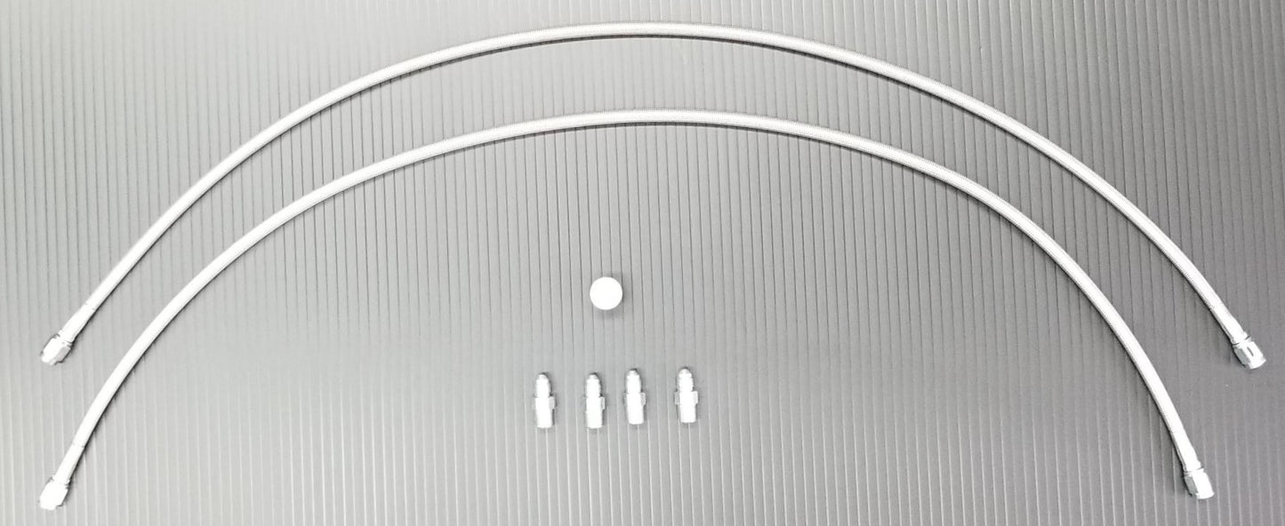 BBL-KIT-2 Line & 4 Fittings and Knurled Cap, Line 27″-32″, CAP-7 Knurled Cap, AN-7 AN-Fittings